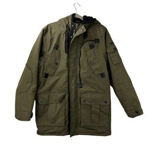 Rocawear Classic Men's Large Olive Green Hooded Parka Jacket